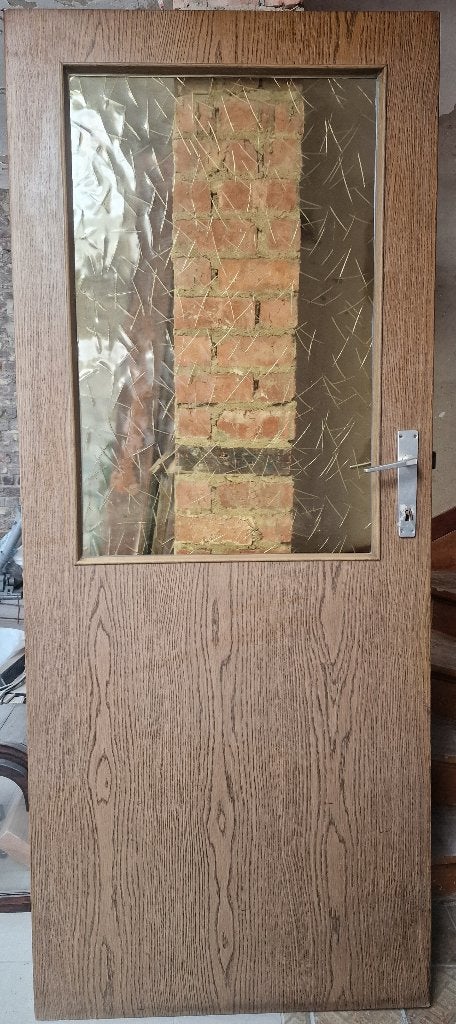 Porte, Bricolage & Construction, 75 à 150 cm, Enlèvement, Utilisé, Vitre comprise