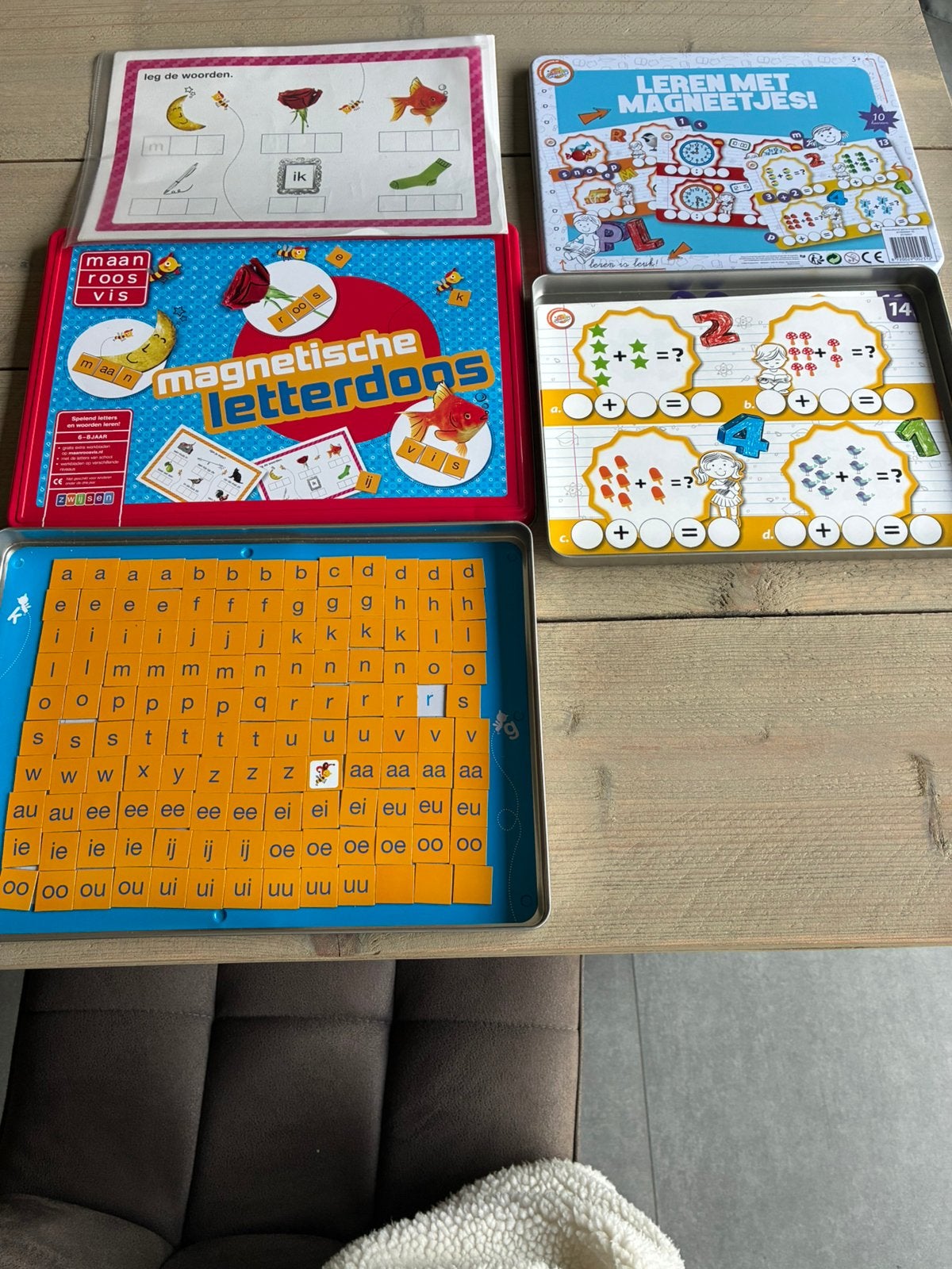 1ste leerjaar magneetbord, Hobby en Vrije tijd, Ophalen, Gebruikt