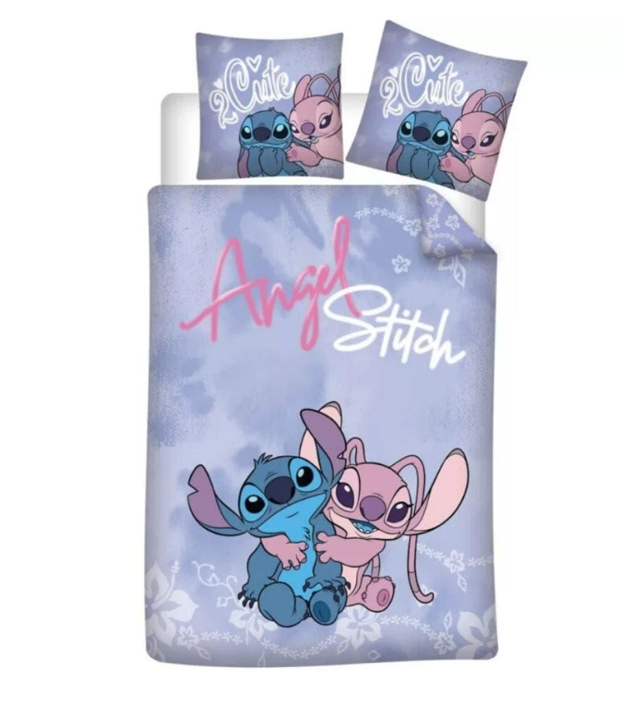Stitch en Angel Dekbedovertrek 140 x 200 - Disney, Overige kleuren, Meisje, Dekbedovertrek, Nieuw