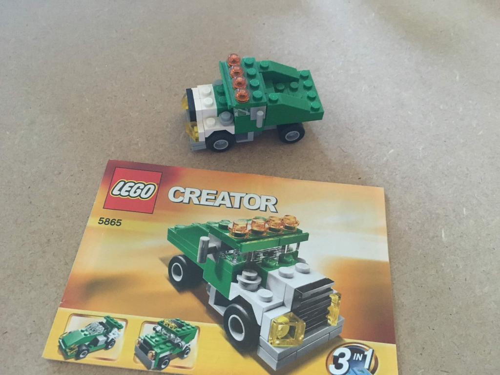 Lego creator 5865 3 in 1 mini dumper, Ophalen, Gebruikt, Lego, Creator