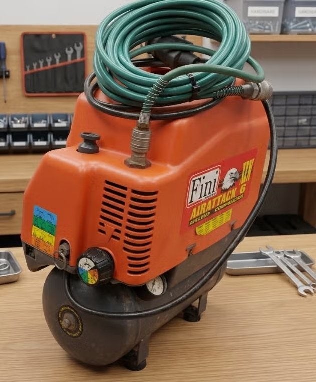 compressor, Doe-het-zelf en Bouw, 25 tot 100 liter, Ophalen, Gebruikt