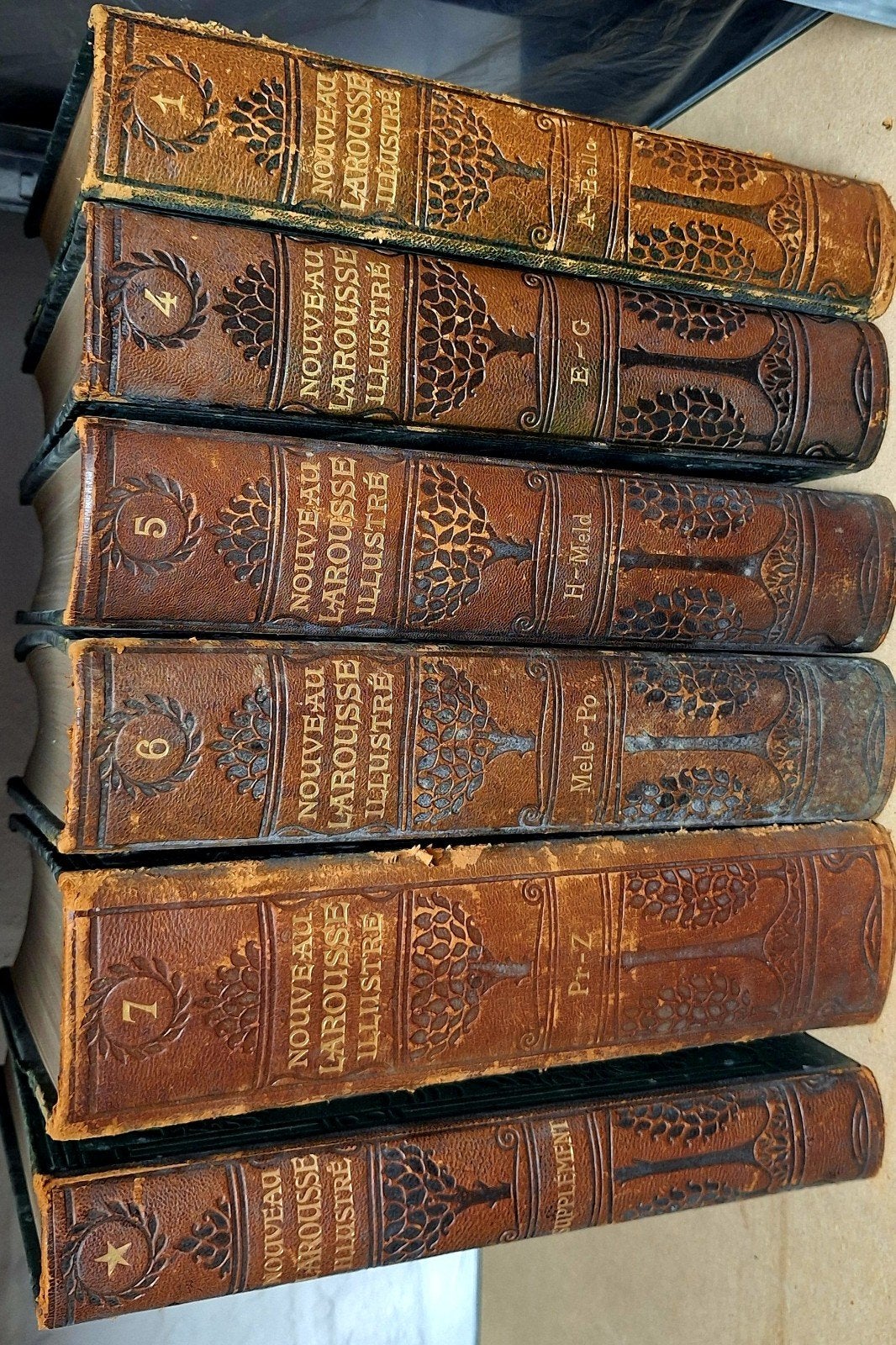 Antique Nouveau Larousse Illustré (6 volumes) — À emporter V, Enlèvement ou Envoi
