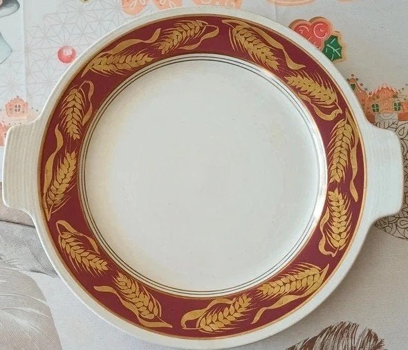 Plat à oreilles vintage Boch Frères La Louvière –, Antiquités & Art, Envoi