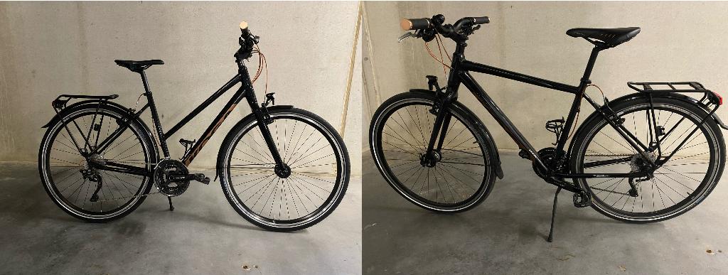 Set van 2 Koga f3 7.0 sportfietsen, Fietsen en Brommers, Fietsen | Dames | Sportfietsen en Toerfietsen, Ophalen, 28 inch, Velgrem
