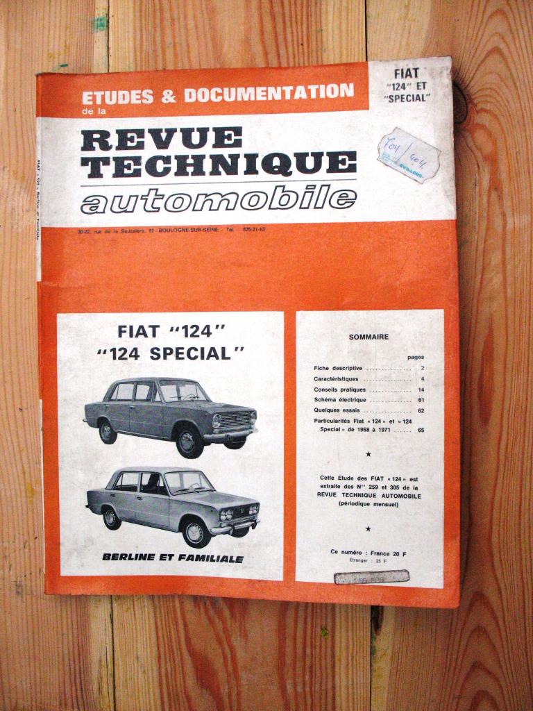 RTA - FIAT 124, Ophalen of Verzenden