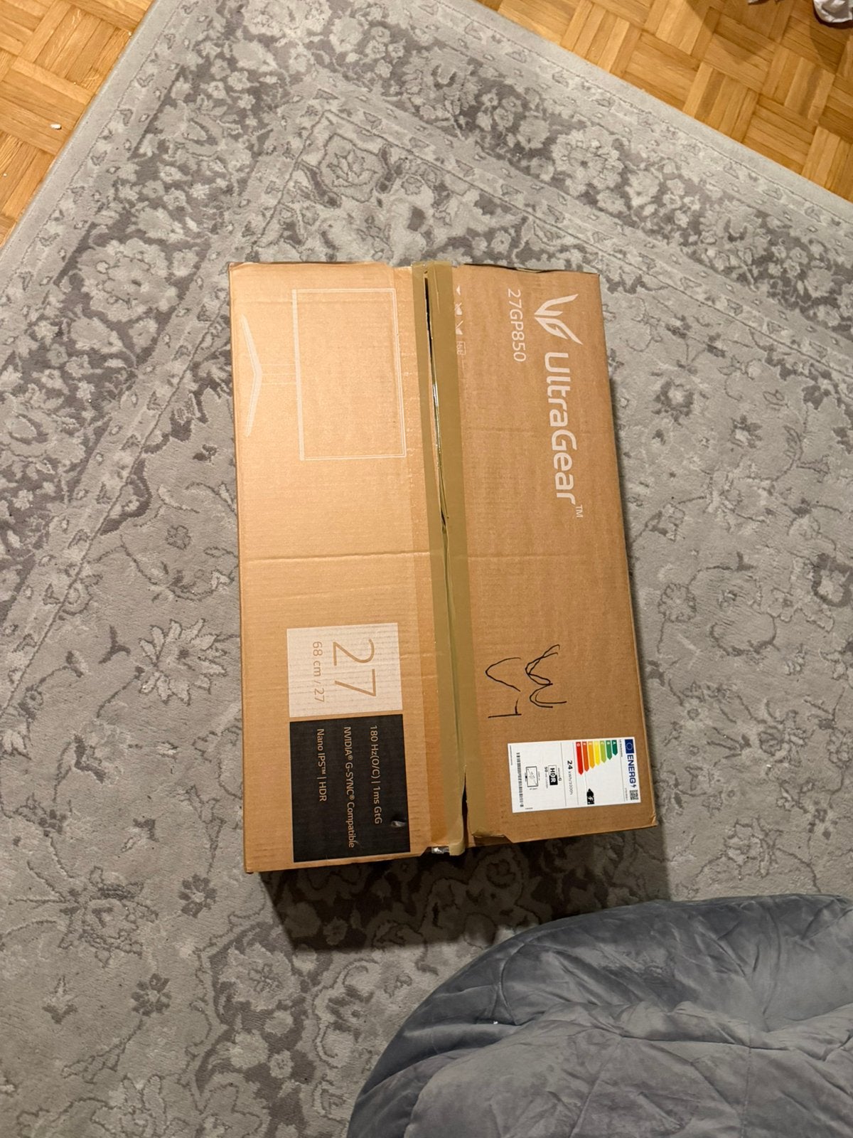 Lg ultragear 27 " Nano IPS 27GP850, Enlèvement, Comme neuf, IPS