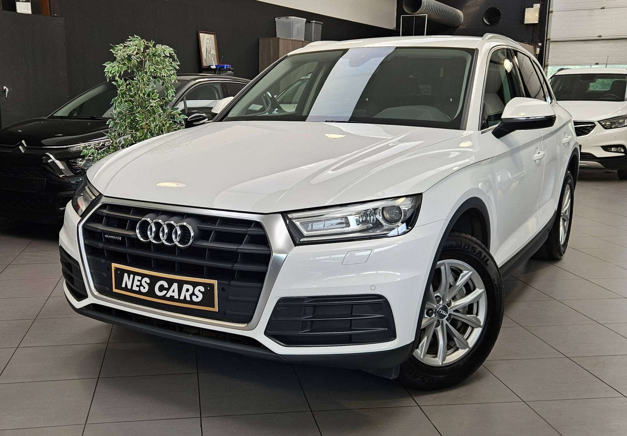 Audi Q5 35 TDi QUATTRO S TRONIC,CUIR,GPS,PHARES LED,GARANTIE, Auto's, Audi, Gebruikt, 4 cilinders, Q5, Wit