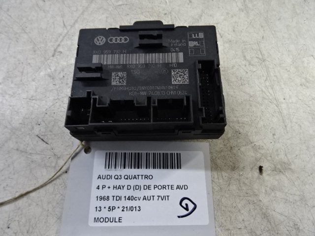 COMPUTER Audi Q3 (8UB / 8UG) (01-2011/12-2019) (8X0959792H), Gebruikt, Audi