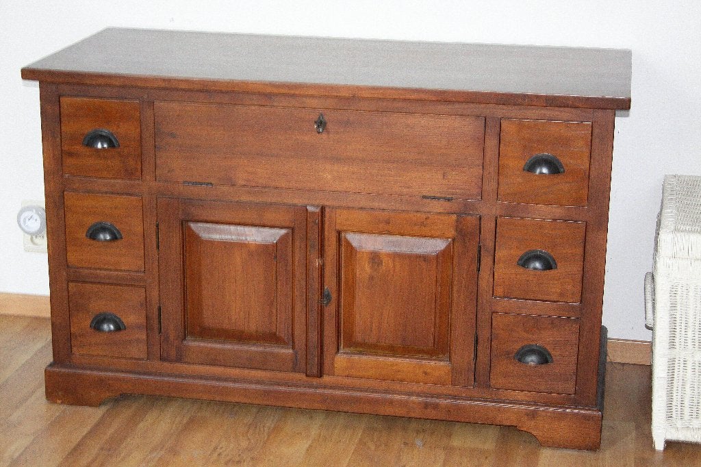 TV-kast, Ophalen, 100 tot 150 cm, Met lade(s), Zo goed als nieuw