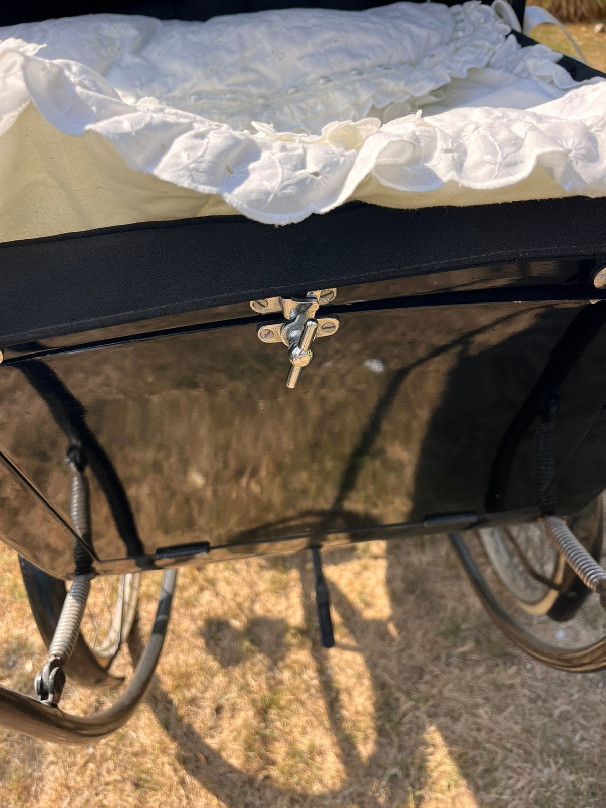 Zwarte antieke kinderwagen, Kinderen en Baby's, Kinderwagens en Combinaties, Ophalen, Zo goed als nieuw, Kinderwagen
