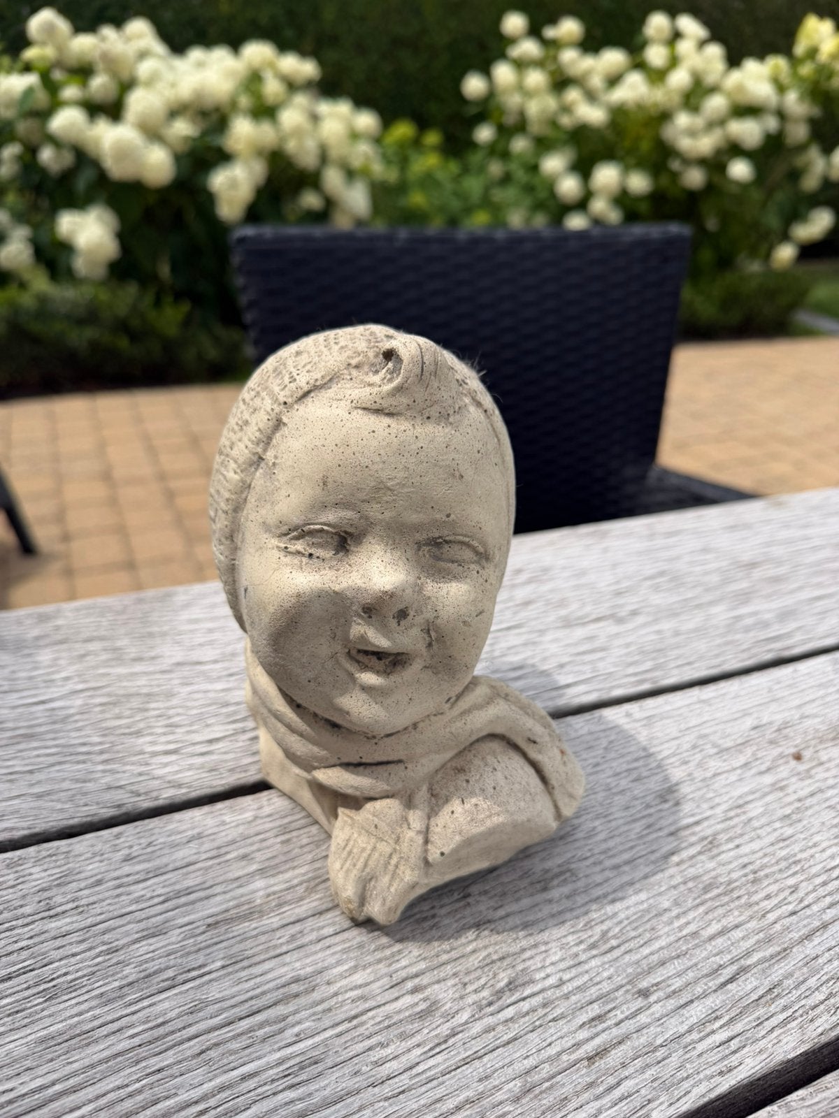 Beeld meisje winter, Tuin en Terras, Tuinbeelden, Ophalen, Zo goed als nieuw