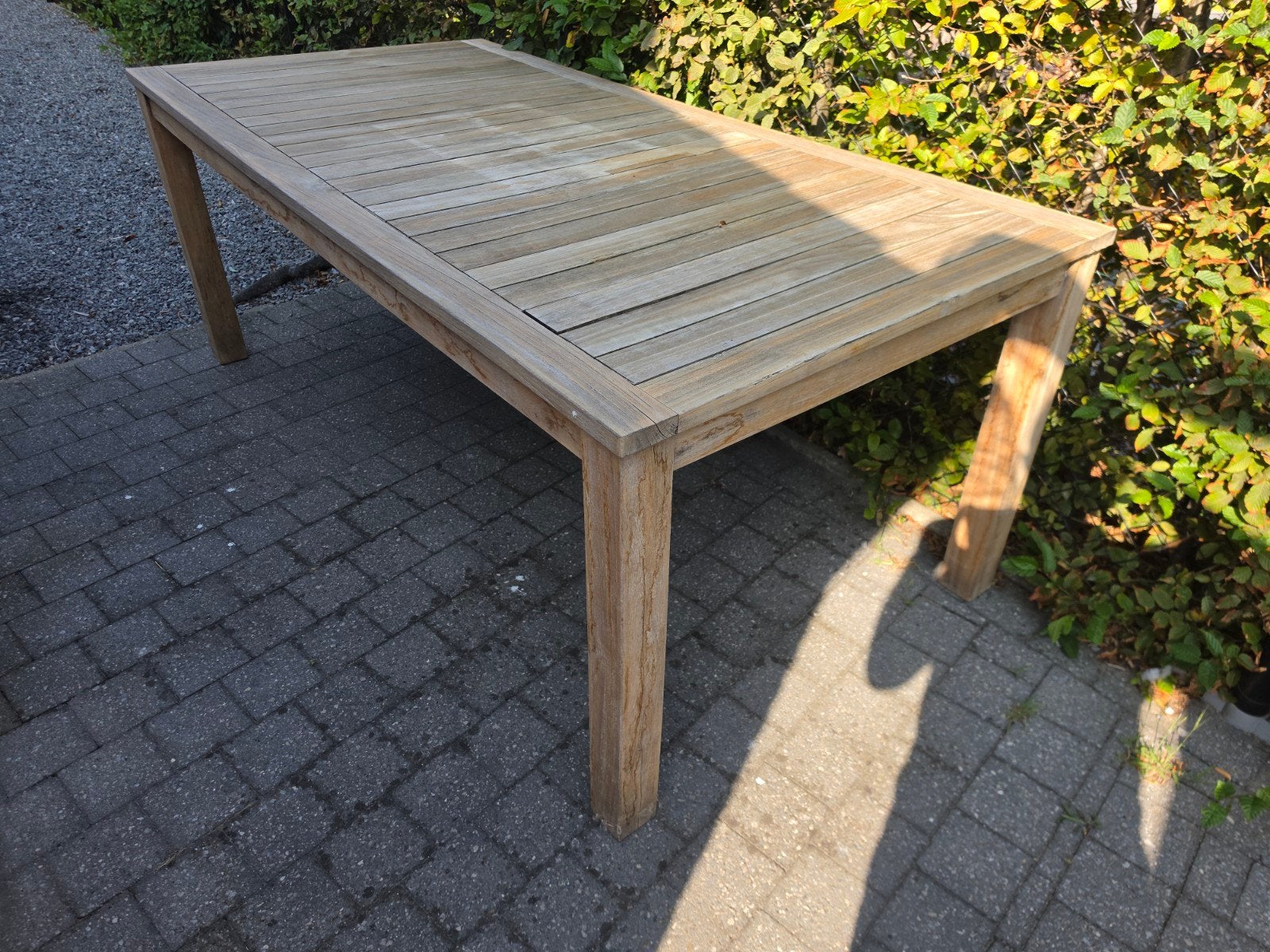 tuintafel Morati teak, Tuin en Terras, Ophalen, Gebruikt, Rechthoekig, Teakhout