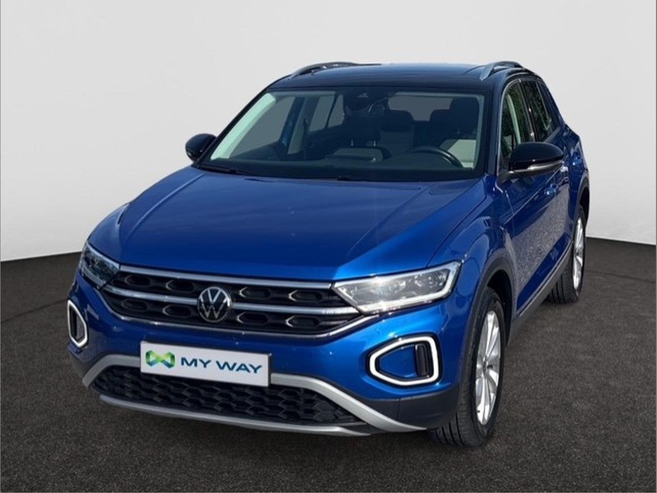 Volkswagen T-Roc 1.0 TSI Style Business, Auto's, https://public.car-pass.be/vhr/90bf5a6f-1325-426d-8a1a-d85a2d24390c, Blauw, SUV of Terreinwagen