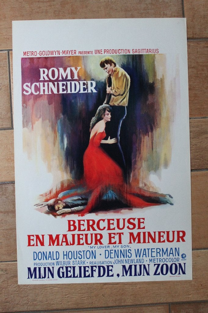 filmaffiche Romy Schneider My Lover, My Son filmposter, Rechthoekig Staand, Ophalen of Verzenden, Zo goed als nieuw, A1 t/m A3