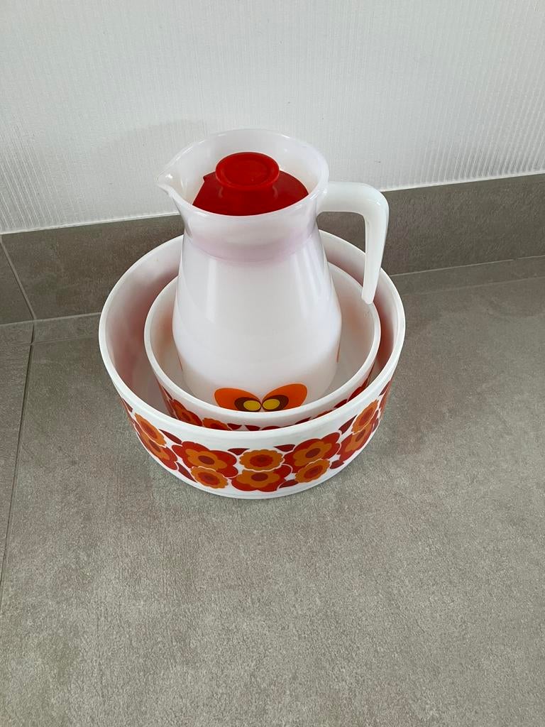 Retro glazen set, Antiek en Kunst, Ophalen