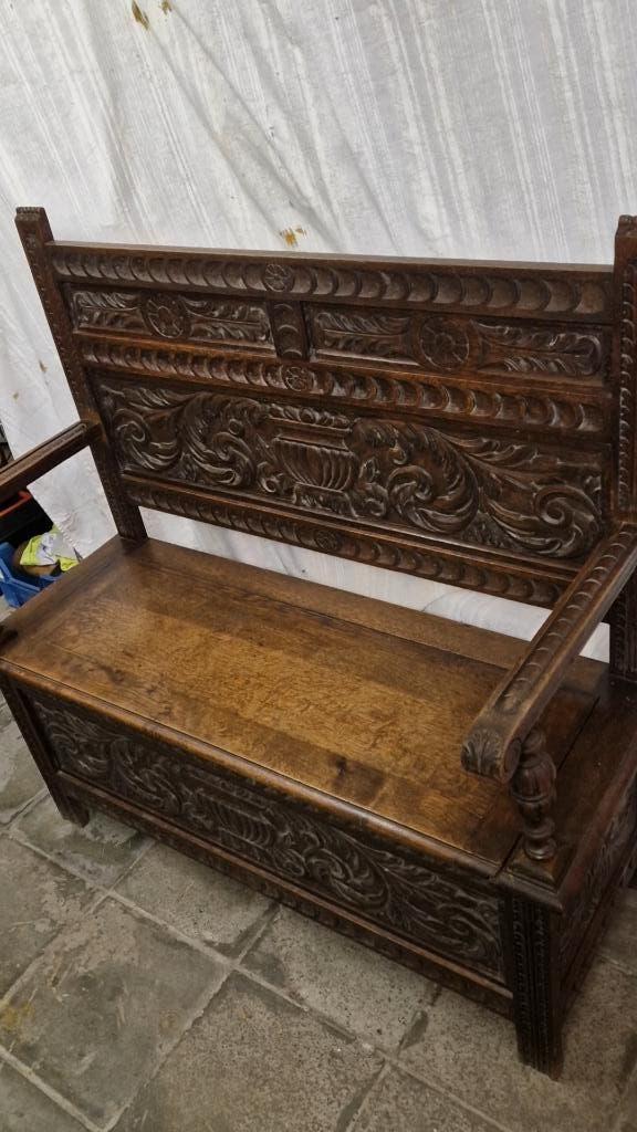 armoire- banquette, Avec tablette(s), Régional ardennais, 100 à 150 cm, Enlèvement