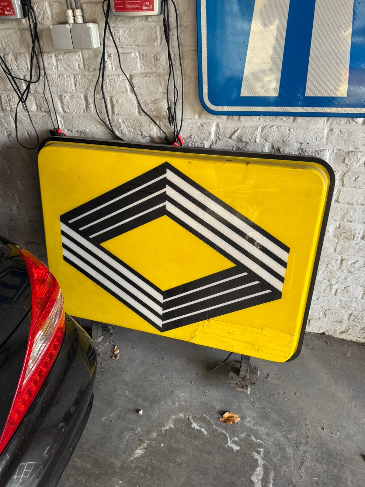 Reclame bord renault jaren 70, Verzamelen, Merken en Reclamevoorwerpen, Ophalen, Zo goed als nieuw, Reclamebord