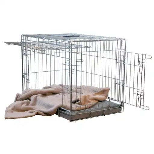 mooie bench met schuifdeur + gewone deur ( opvouwbaar ), Dieren en Toebehoren, Ophalen, Zo goed als nieuw
