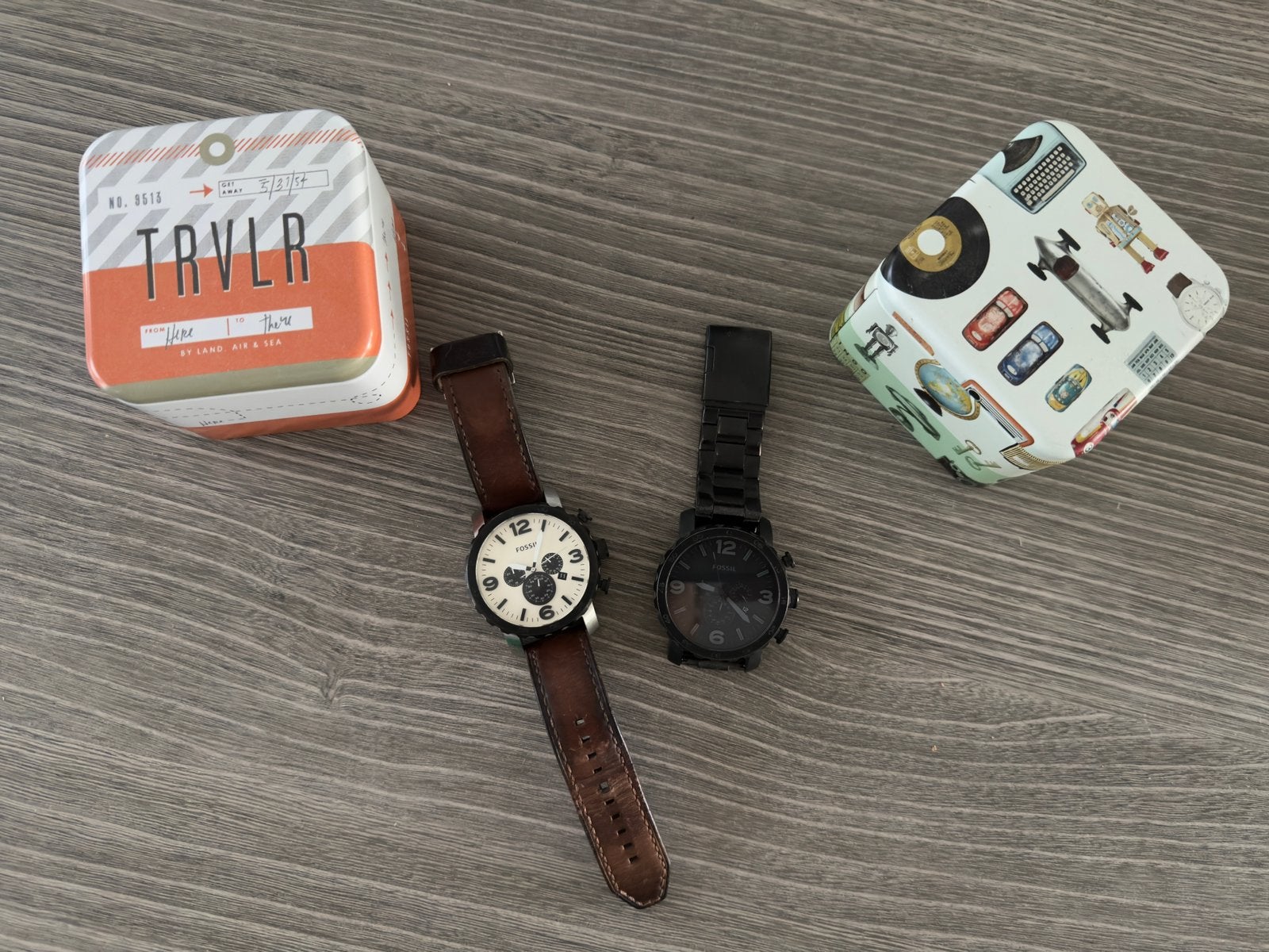 Fossil horloges, Handtassen en Accessoires, Horloges | Heren, Ophalen of Verzenden, Gebruikt