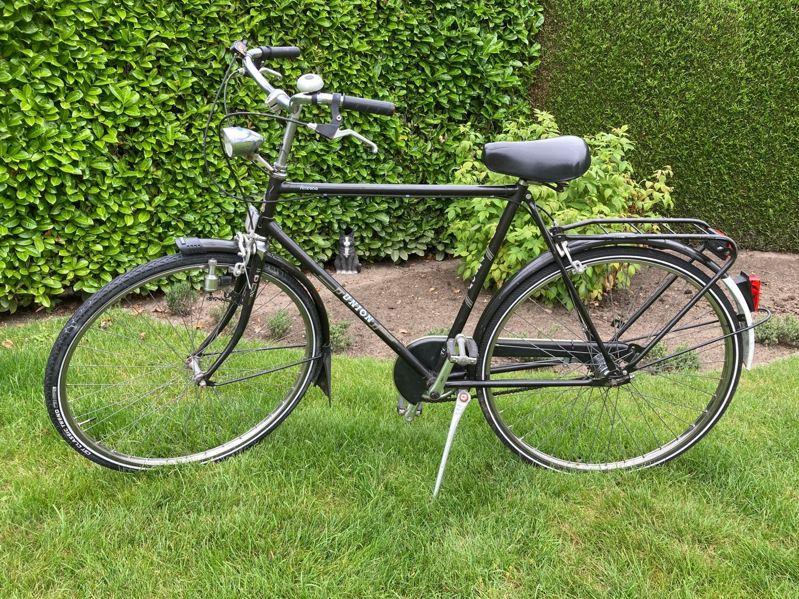 Oude herenfiets, Fietsen en Brommers, Ophalen, Gebruikt, Velgrem, Versnellingen