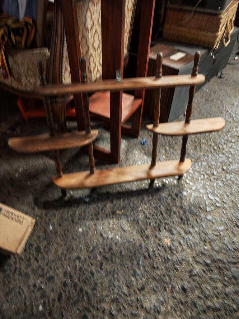 Houten rekje, Ophalen