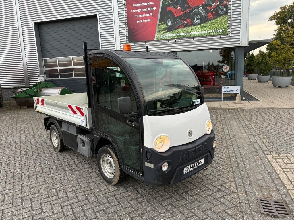 Mega RNH9 electrische wagen met kiepfunctie, Achterwielaandrijving, Wit, 2 zetels, 2 deurs