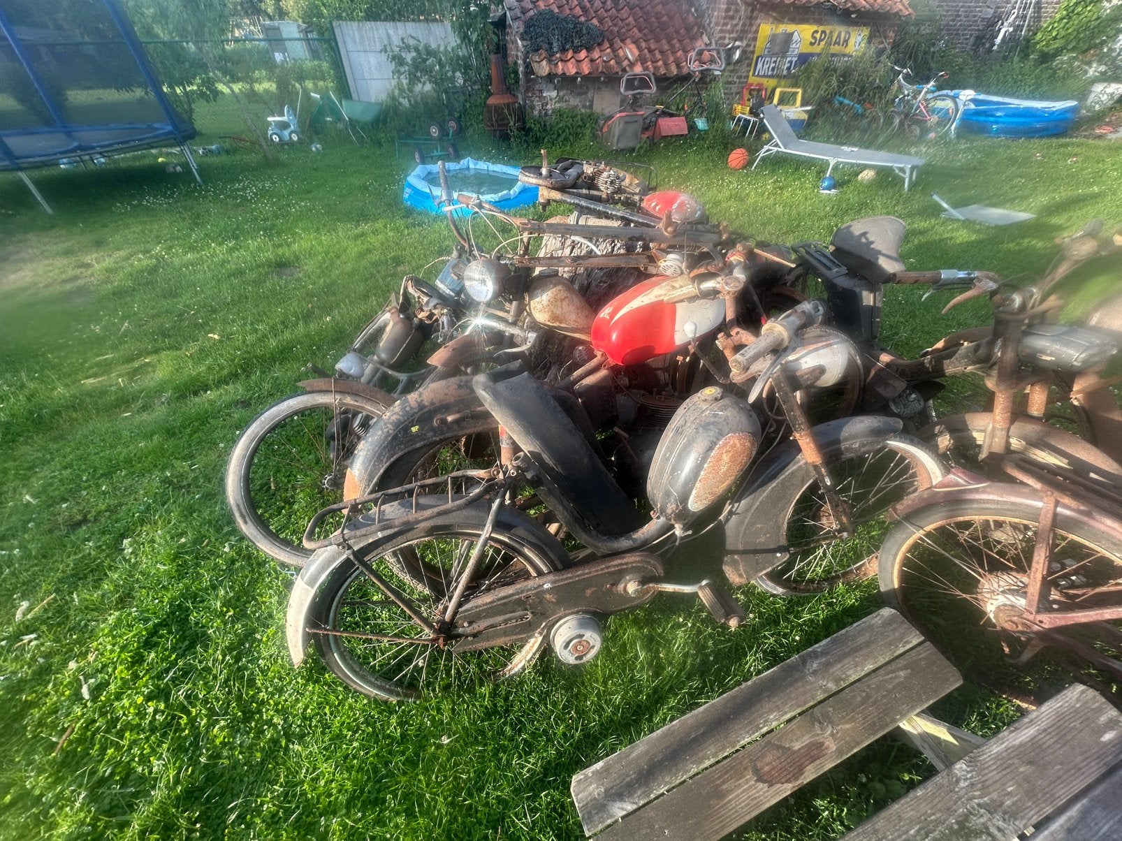 Lot van 10 oude brommers, Enlèvement