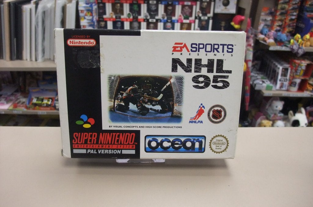 NHL 95 (cib) snes ukv, Nintendo, Enlèvement ou Envoi, 2 joueurs, À partir de 7 ans