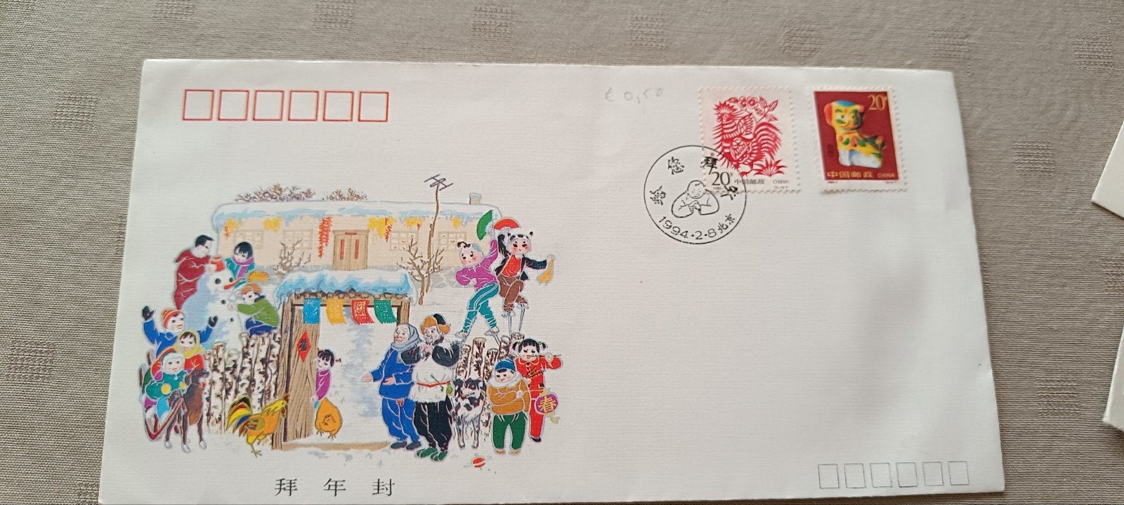 Différentes couvertures de Noël, Timbres & Monnaies, Enlèvement ou Envoi, Enveloppe