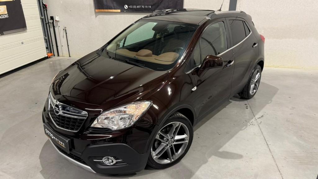 Opel Mokka Cosmo | 1.4 Benzine | 1 Eigenaar | Garantie 1J, Auto's, Opel, Voorwielaandrijving, 4 cilinders, Bruin, Leder