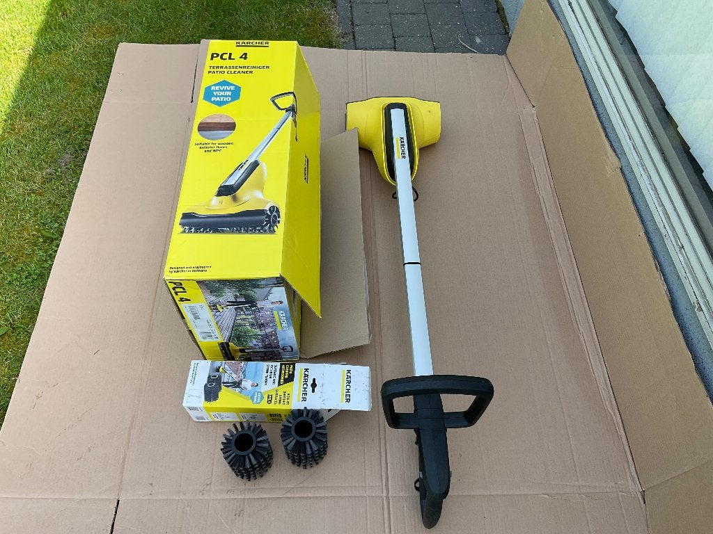 Karcher terrasreiniger PCL4 met extra borstels stenen, Ophalen, Zo goed als nieuw, KARCHER, Elektrisch