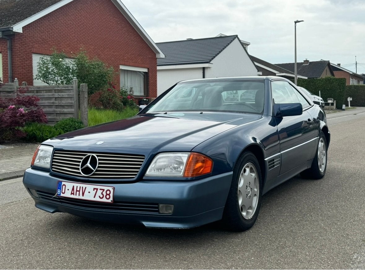 Mercedes SL 300 Cabriolet automaat 152.000 km 02.1992., Automaat, Achterwielaandrijving, Cabriolet, Blauw