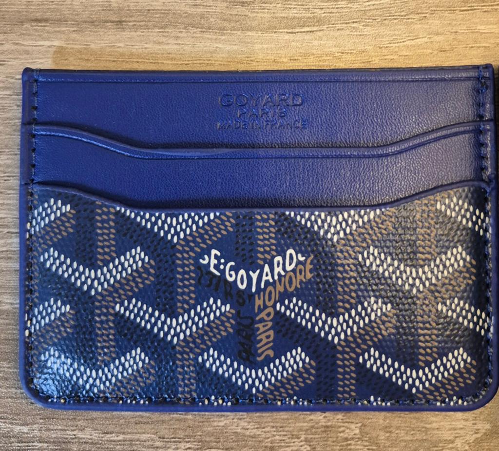 Goyard Blue kaarthouder, Handtassen en Accessoires, Portemonnees, Overige merken, Nieuw, Leder, Verzenden
