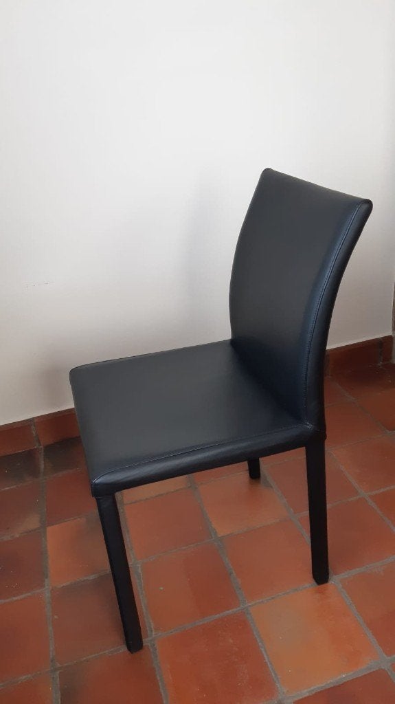 Stel 6 Stoel Prince LS00, Huis en Inrichting, Ophalen, Zwart, Hout, Zo goed als nieuw