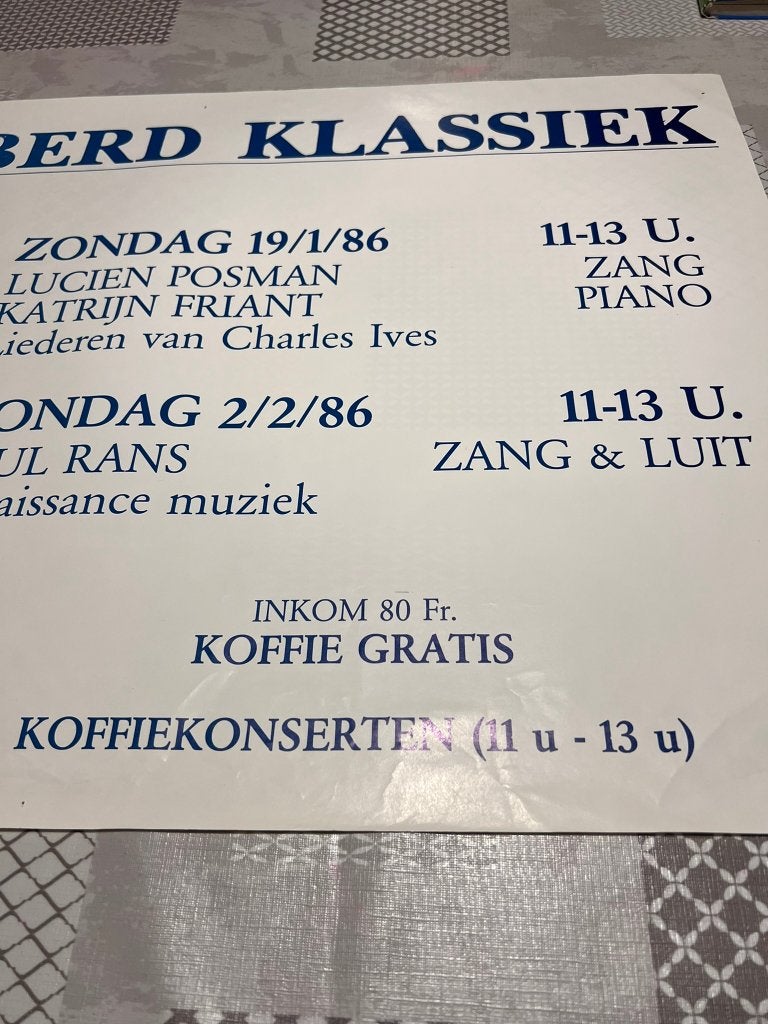 Vintage Poster Damberd Klassiek, Gebruikt, Deurposter of groter, Rechthoekig Liggend, Ophalen of Verzenden