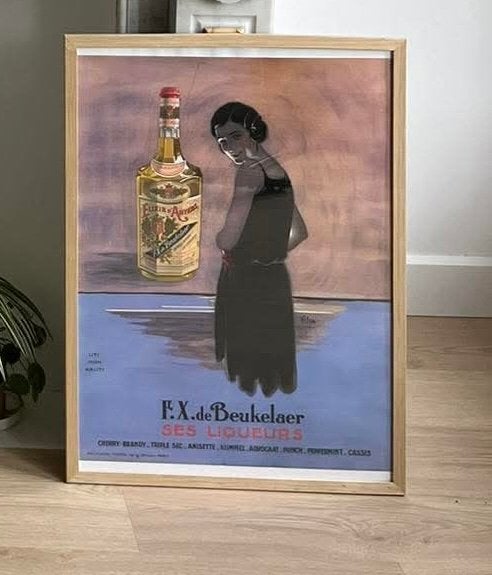 Poster + kader, Ophalen, Zo goed als nieuw
