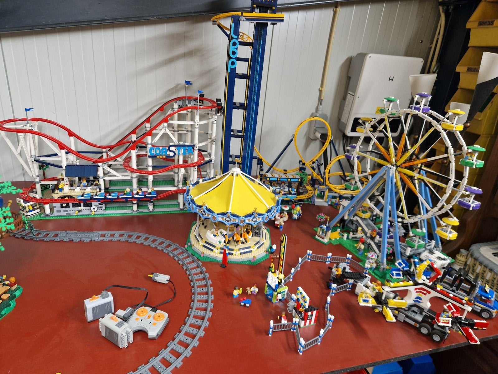 Lego pretpark collectie achtbanen, spookhuis enzovoorts, Kinderen en Baby's, Ophalen, Lego, Zo goed als nieuw, Inclusief accessoires