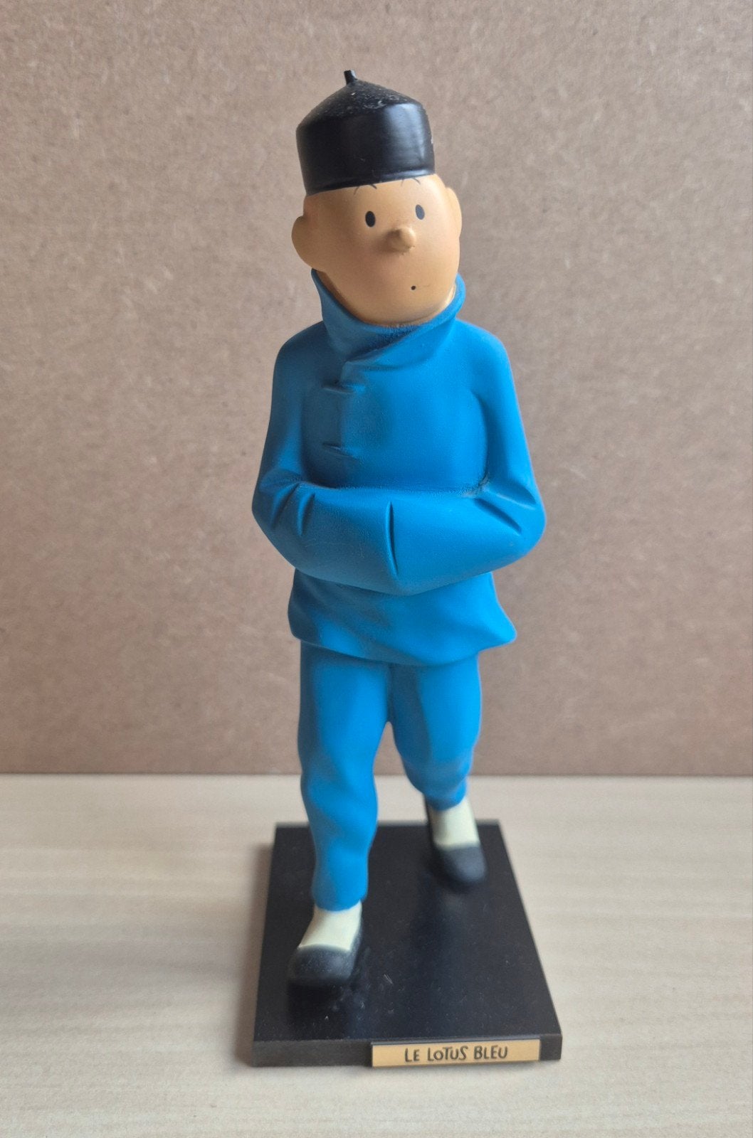 Tintin 15 cm Leblon Lotus Bleu no Fariboles Pixi Aroutcheff, Ophalen of Verzenden, Kuifje, Zo goed als nieuw, Beeldje of Figuurtje