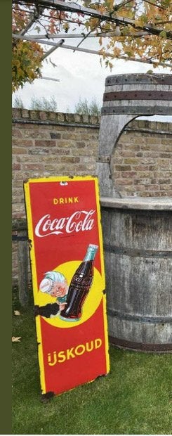 Panneau d'affichage en émail de Coca-Cola, Hobby & Loisirs créatifs, Articles de fête | Location, Utilisé, Enlèvement