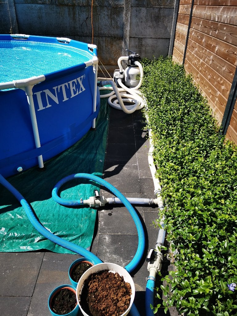 Filterpomp en buizen. Zandfilter, Ophalen, Gebruikt, Zwembadpomp