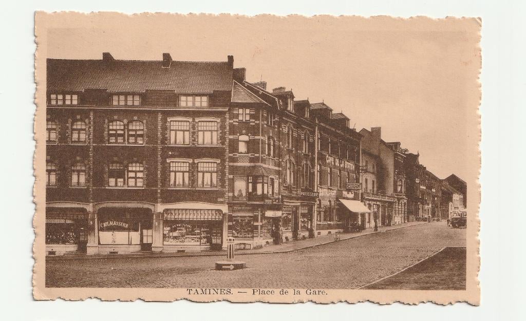 Tamines place de gare, Envoi, 1920 à 1940, Affranchie, Namur