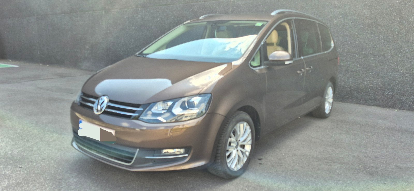 Volkswagen Sharan Highline *DSG* ALCANTARA/LEDER, Auto's, Volkswagen, Automaat, Beige, Bruin, Alcantara