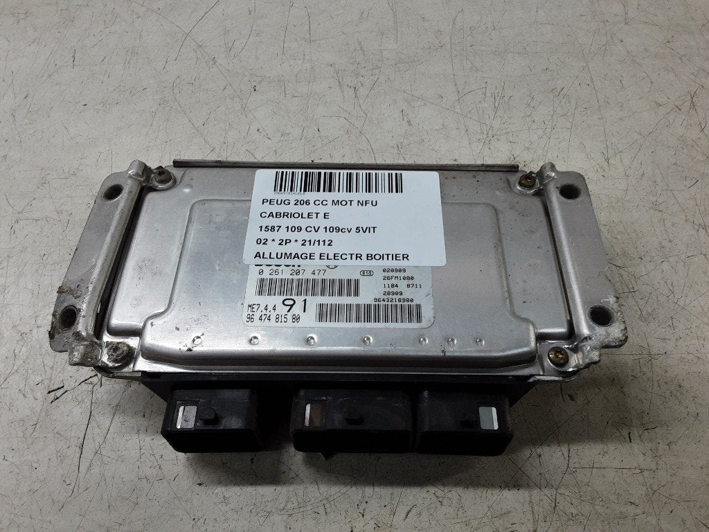 ONTSTEKINGSMODULE Peugeot 206 CC (2D) (9647481580), Kontakt-peugeot@peugeot.com, Gebruikt, Peugeot Deutschland GmbH, Bahnhofsplatz
65423  Rüsselsheim, DE
