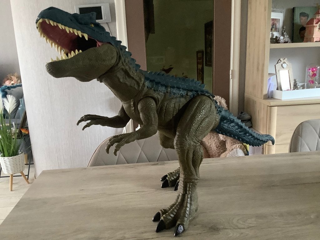 Grand personnage d'allosaure super colossal de Jurassic.., Enfants & Bébés, Jouets | Figurines, Enlèvement ou Envoi, Comme neuf