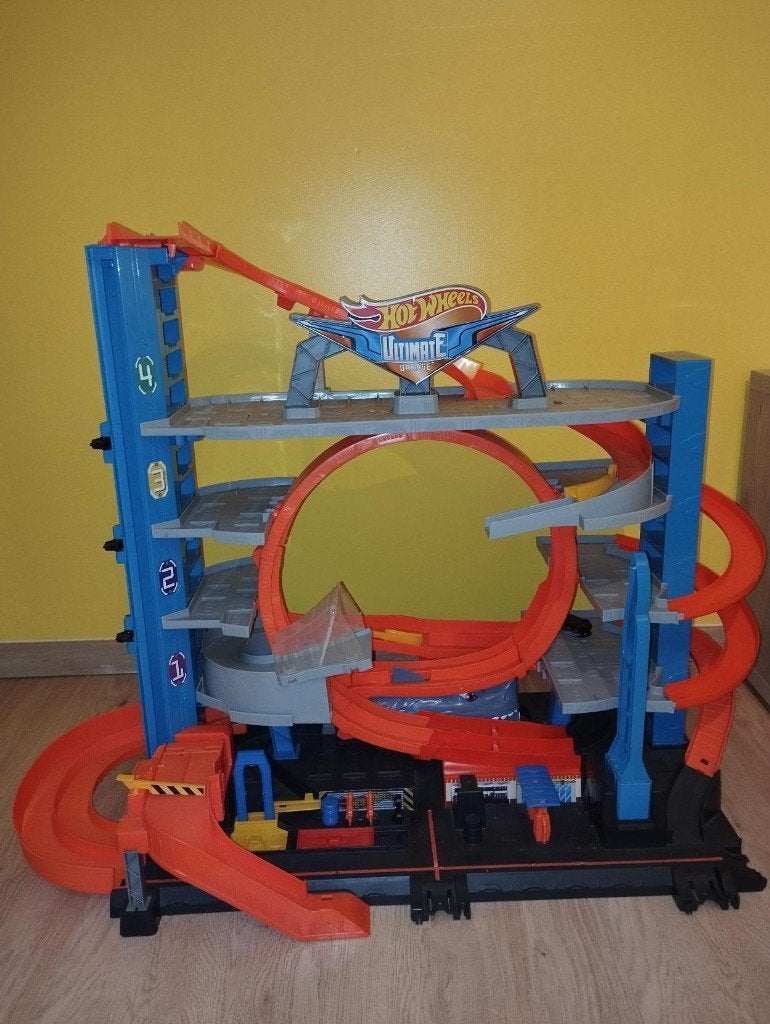 Hot Wheels Ultimate garage(met beperking - zie beschrijving), Enfants & Bébés, Jouets | Circuits, Utilisé, Hot Wheels, Avec looping