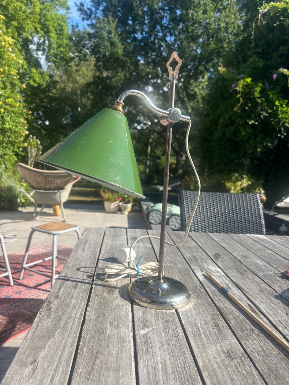 Vintage bureaulamp, Ophalen, Bureaulamp, Gebruikt, Vintage