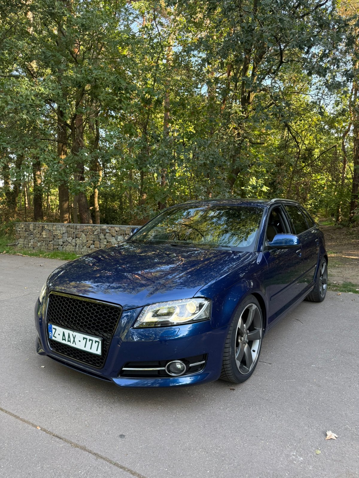 Audi A3 2,0 TDI Automaat, Auto's, Euro 5, 4 cilinders, Blauw, Leder en Stof
