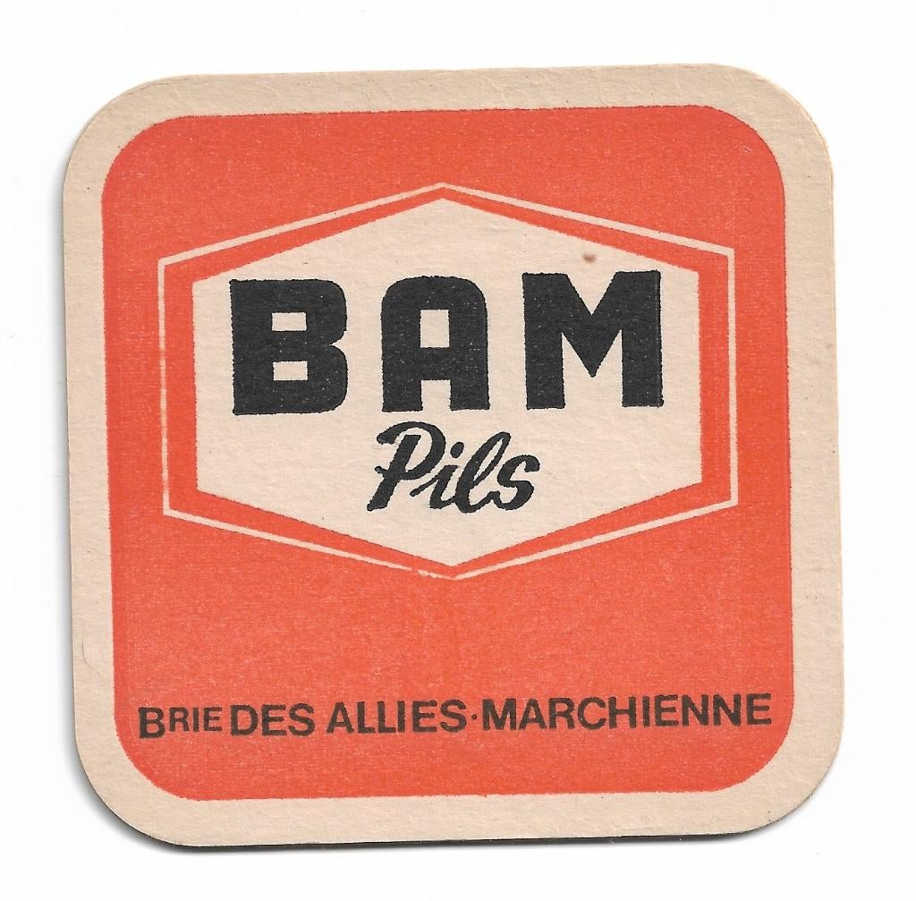 sous bock Bam-Pils  Alliés, Collections, Marques de bière, Enlèvement ou Envoi, Neuf, Sous-bock