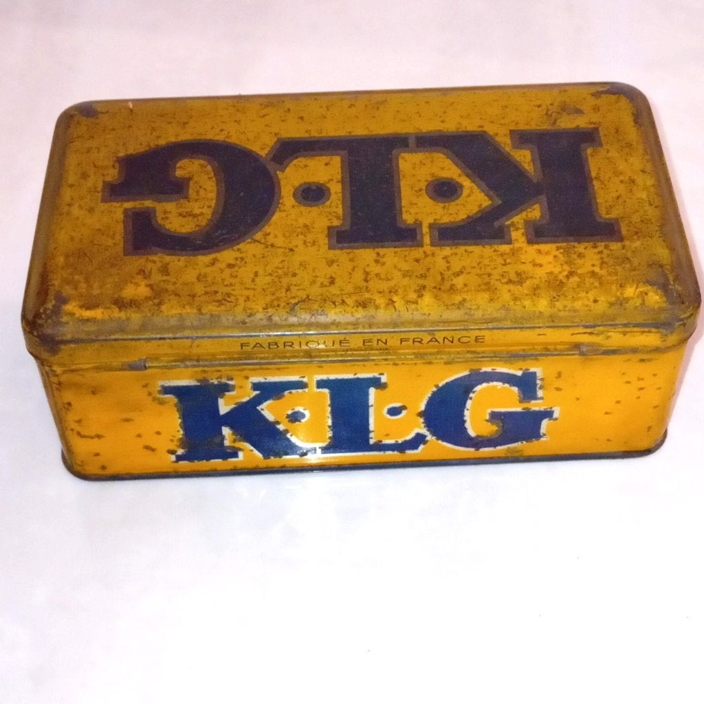 Bougies d'allumage vintage en étain KLG, Enlèvement ou Envoi, Utilisé