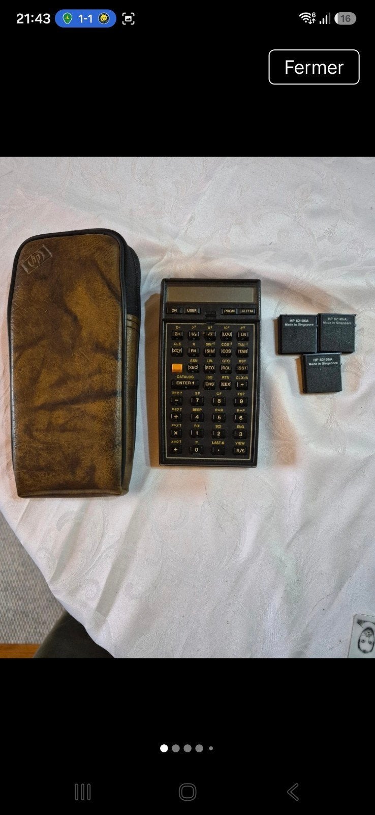 Calculatrice vintage hp 41 C avec housse d'origine, Divers, Enlèvement ou Envoi